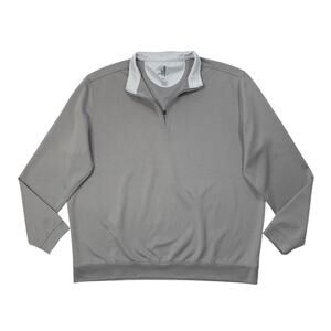 Johnnie O Sweatshirt Mens XL Grey Diaz Performance Quarter Zip Golf Pullover